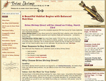 Tablet Screenshot of brineshrimpdirect.com